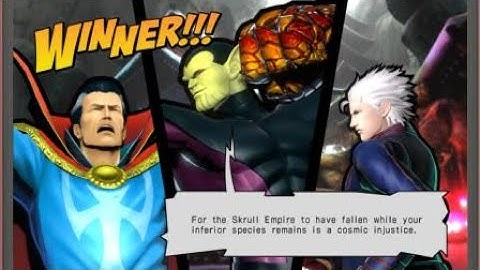 ULTIMATE MARVEL VS. CAPCOM 3 Super Skrull, Doctor Strange, and Vergil Part 1