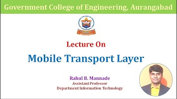 06 Mobile Transport Layer: Selective Retransmit, T/TCP and PEP