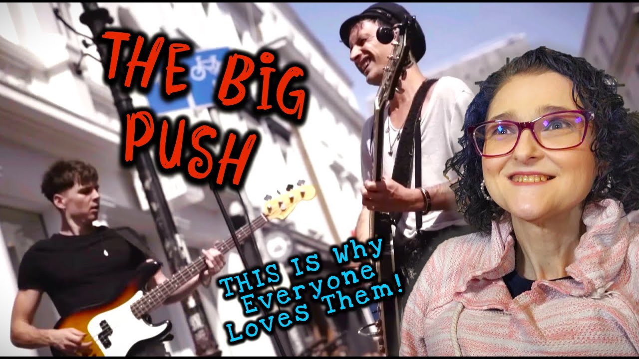 Реакция на попурри из песни "Wade in the Water" группы The Big Push 🎸 | Радостные уличные выступл...