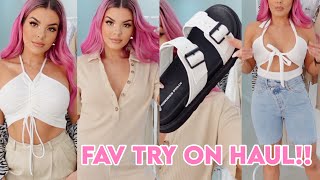 PRINCESS POLLY SUMMER TRY ON HAUL 🐬  + DISCOUNT CODE 😍 JAZ HAND