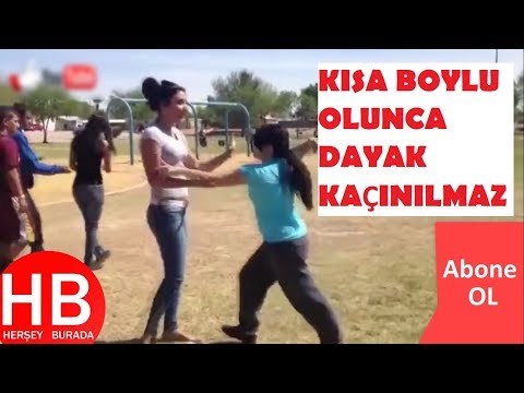 KIZ KAVGALARI  - KISA BOYLU OLUNCA DAYAK KAÇINILMAZ !! HB