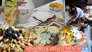 MİSAFİRLİ KAHVALTI MENÜM | Sofra Düzeni, File Market Alışverişi 🛒  Eski Komşularımıza Gittik 