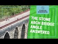 Why is the Stone Arch Bridge at such an odd angle?