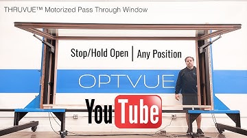 OPTVUE™ Motorized THRUVUE™ Pass Through Awning Window | Single Swing