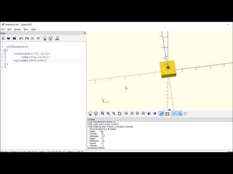 OpenSCAD - Difference