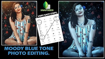 Moody Blue Tone Effect In Snapseed Tutorial | Snapseed Photo Editing 2021