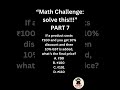 Math Challenge:7 Comment down the answer #numberninjas #gst #ssccgl #icse #maths #questionoftheday