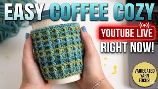 Perfect Scrap Yarn Project! DIY Crochet Coffee Cozy Tutorial