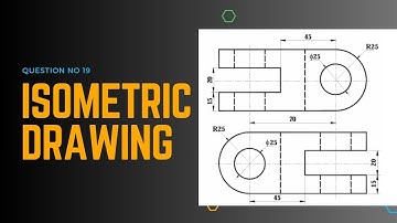 Isometric Drawing | Tutorial  | Question no 19 | #ioe  #PU #kU #drawingtutorial