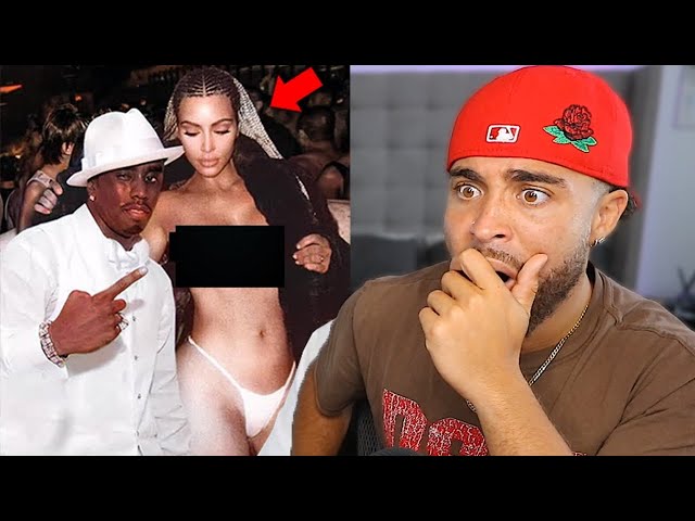 Kim Kardashian EXPOSED At Diddy's FR3AKOFF Party!! class=