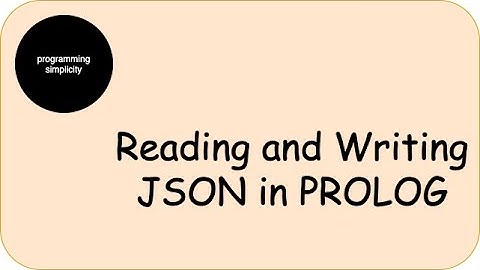 JSON to/from PROLOG