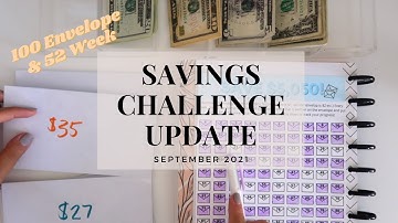 100 Envelope Challenge Update | September Cash Stuffing | Budgeting for Beginners