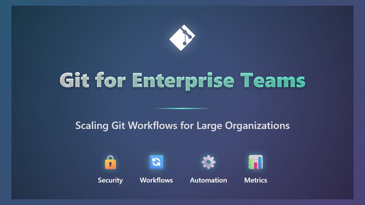 Git for Enterprise Teams: Scaling Workflows & Best Practices