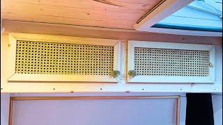 How to Make Rattan Cupboard Doors | Van Build