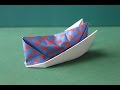 Origami "American hat" 折り紙「アメリカンハット」の折り方