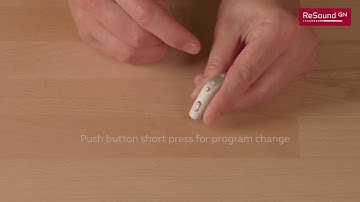 How to change functions on ReSound ONE Power BTE with push button