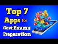 Top 7 apps for govt exam preparation  free app  for any competitive exams  educationiya