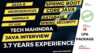 Tech Mahindra | real time java interview questions series Wealth