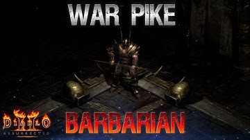 War Pike Whirlwind Barbarian - Diablo 2 Resurrected
