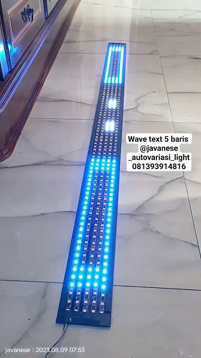strobo wave text wifi 5 baris #ledstrobo #lampustrobotext