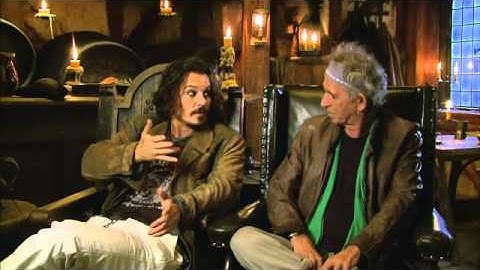 Pirates of the Caribbean  4 -  Keith Richards  and Johnny VÍDEO