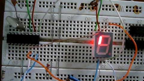 Basic Seven Segment Driving With PIC16F84A