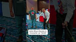 Celebrity John Rhys-Davies in character as "Gimli"  #lotr #gimli #comiccon #RingsOfPower #lordoftherings Wealth