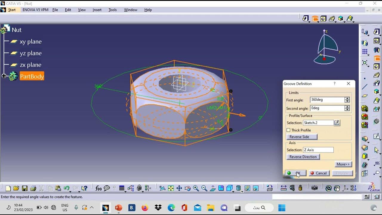 Nut _ plummer block assembly _ CATIA V5 YouTube