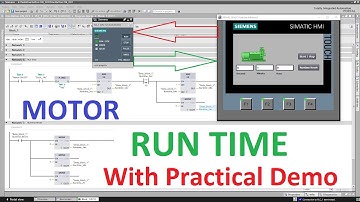 Motor Run Time Logic in TIA Portal | Track Motor Usage Hours with PLC