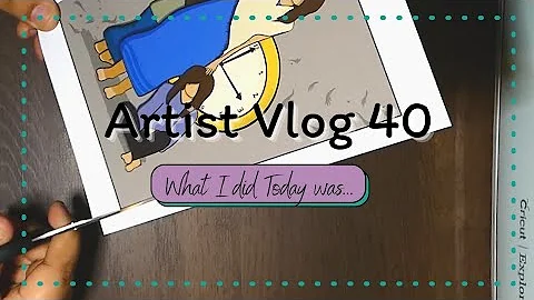 Artist Vlog #40 | New Digital Art, Cozy Rain, and Making Handmade Cards