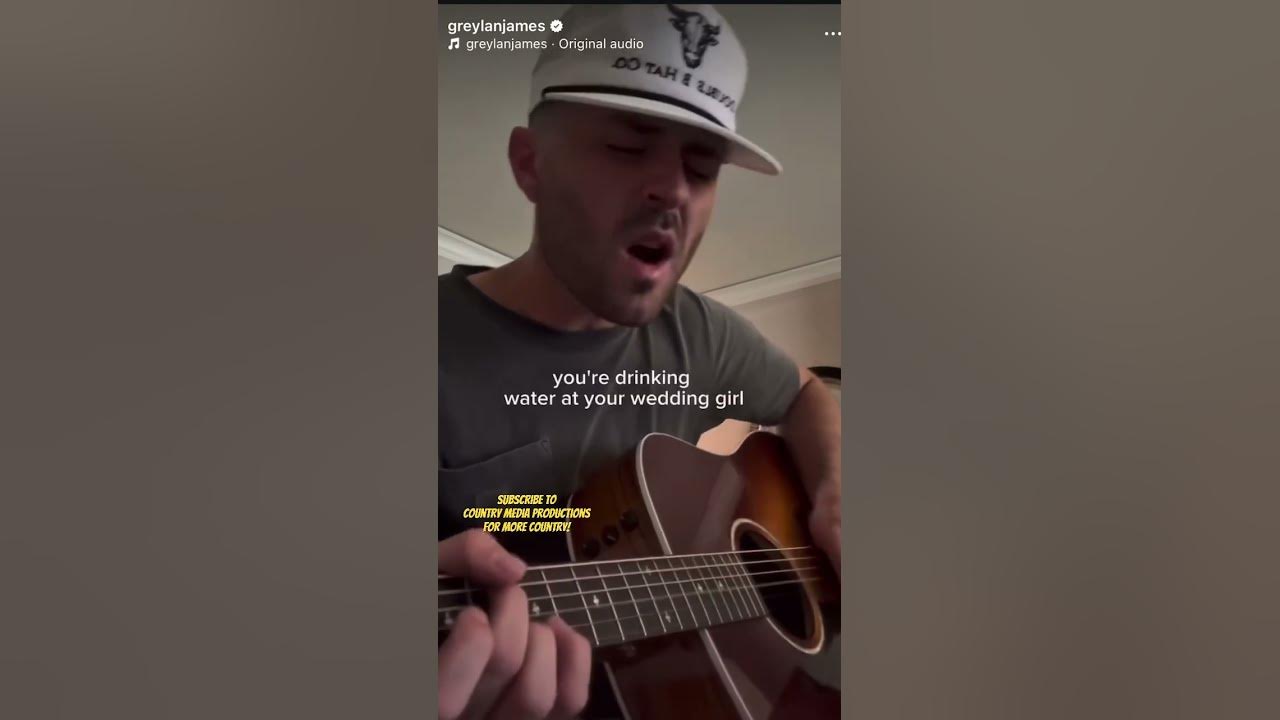 Greylan James “Water At A Wedding”! #countrymusic #country #lukecombs
