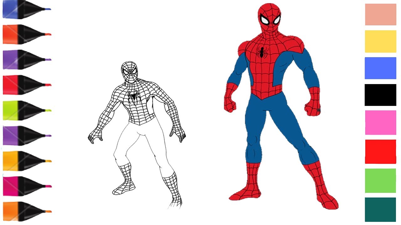 Spiderman Coloring | Spiderman Coloring Pages | Coloring Spiderman ...