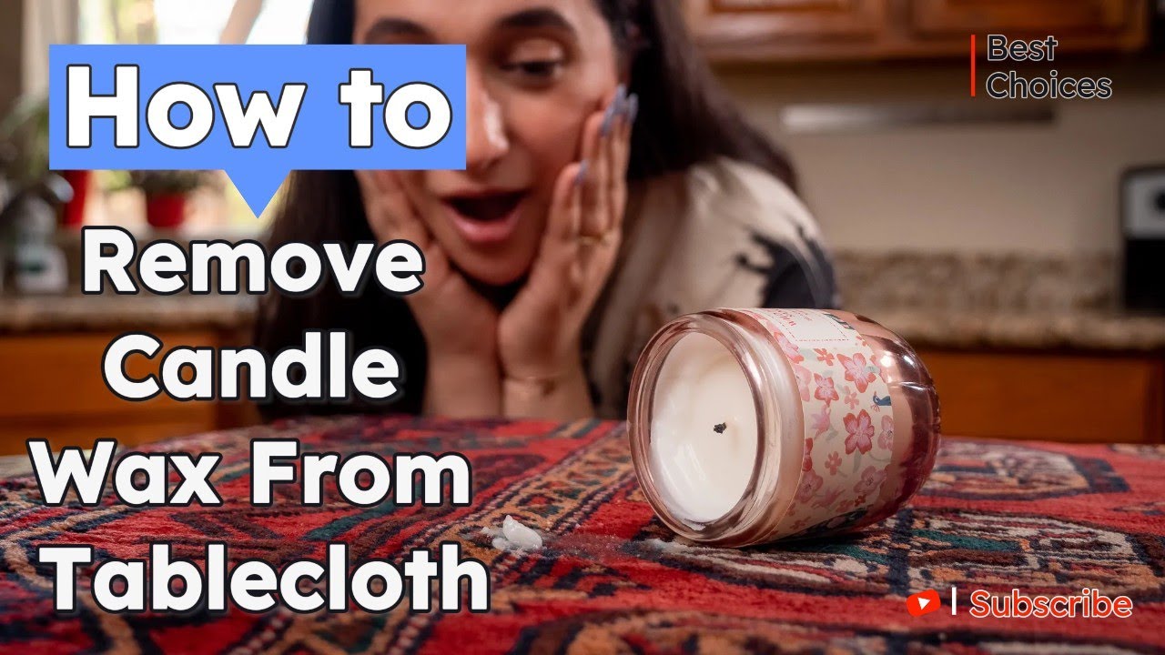 How to Remove Candle Wax From a Tablecloth in Just 5 Minutes! - YouTube