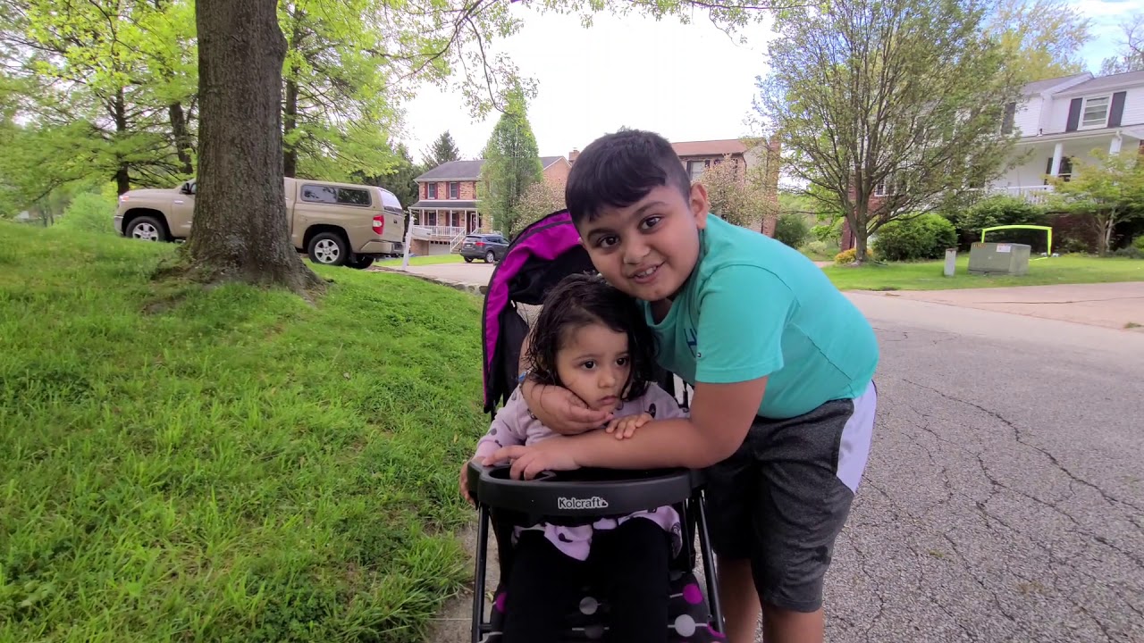 Fun walking around the neighborhood with kids YouTube