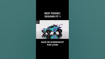 BEST FENNEC DESIGNS: PART 1 🔥🔥🔥🔥 #shorts #rocketleague #rocketleaguehighlights #gamingvideos