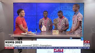 2023 NSMQ Grand Finale: Champions insist they were confident of winning, despite some wrong answers