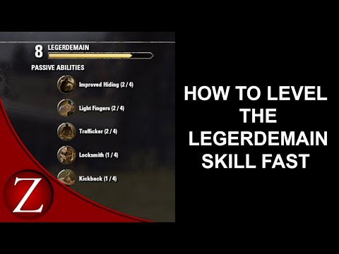 How to power level the Legerdemain Skills in The Elder Scrolls Online