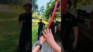 POV kungfu broom fight #shorts #trendingshorts #kungfu #martialarts #dji
