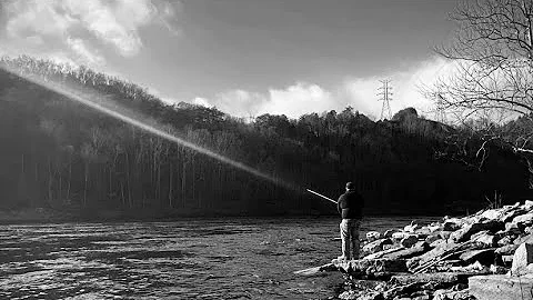 Spillway fishing at Wolf Creek Dam Cumberland Lake part two