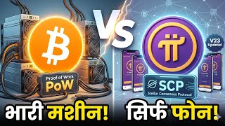 🚀 Pi Network: SCP vs PoW Explained | V23 Upgrade &amp; Open Mainnet Update (Hindi)