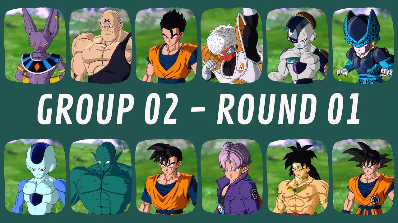 Group 02 - Round 01 | CPU Tournament - Dragon Ball Sparking Zero - YouTube
