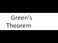 Green's Theorem in the Plane