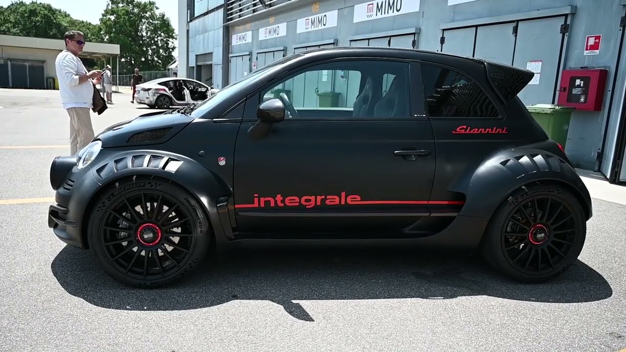 Fiat 500 Abarth Giannini 350 GP4 4x4 Crazy Widebofdy Tuning on Monza ...