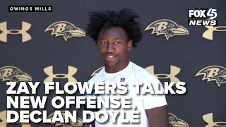 Zay Flowers talks new Ravens offense, coordinator Declan Doyle