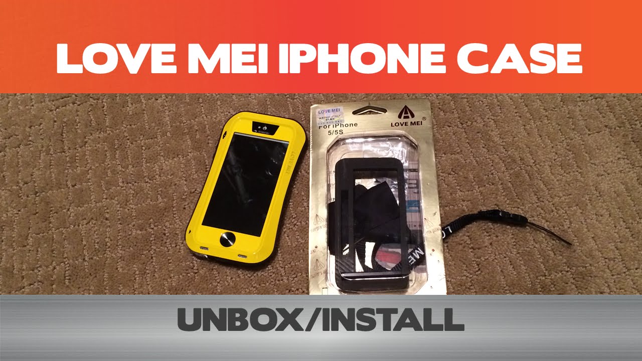 Unboxing the Love Mei iPhone 5/5S case