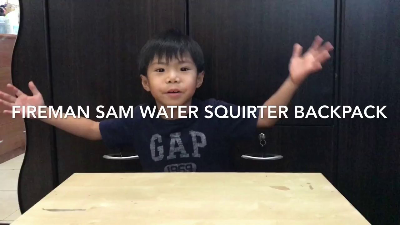 fireman sam water squirter backpack
