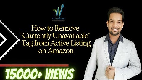 How to Remove "Currently Unavailable" Tag from Active Listing | Live Experience Sharing | By Krish