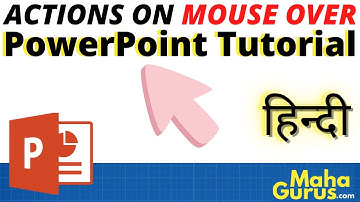How to take Actions on Mouse Over in PowerPoint | Action on Mouse Click in Powerpoint Presentation