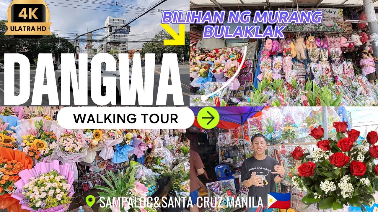 💐 EXPLORING DANGWA FLOWER MARKET LIKE A LOCAL! 🌸 Philippines 2025 Walking Tour [4K]