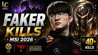 Every Faker Kill at MSI 2026 | T1 Faker Highlights
